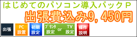 はじめてのパソコン導入パックP