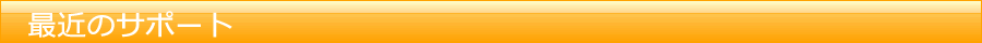 最近のサポート